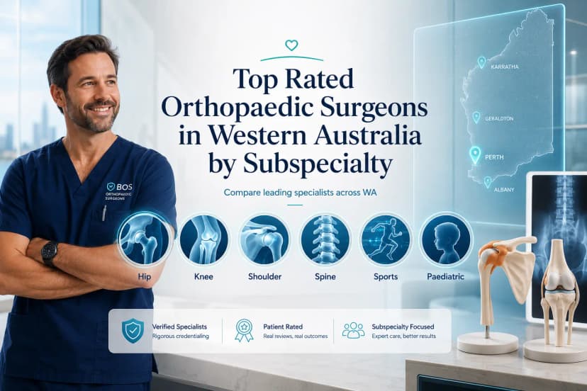 Top Rated Orthopaedic Surgeons in Western Australia by Subspecialty